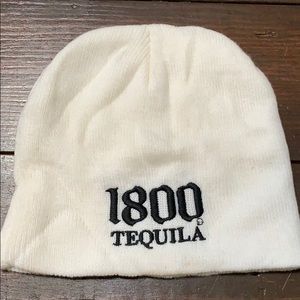 1800 Tequila White Knit Beanie Hat NWOT
